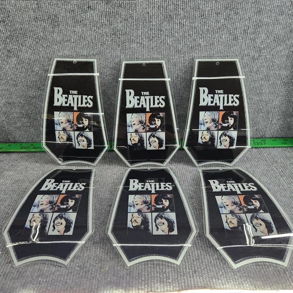 The Beatles Glass Touch Lamp Replacement Shades Set of 6